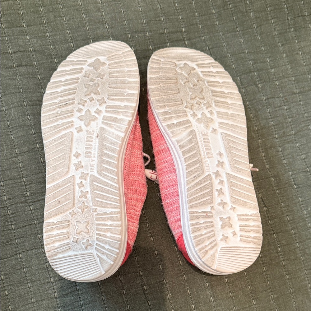 Hey Dude Coral Pink Slip-On Shoes - Picture 3 of 4